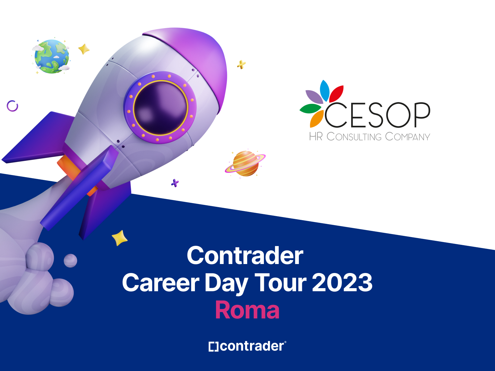 Contrader chiude il Career Day Tour 2023 al Job Meeting di Roma