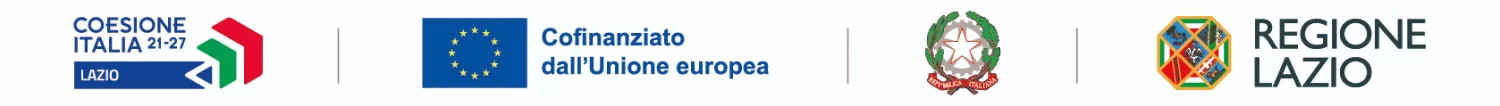 Loghi Unione Europea e Lazioinnova - enti finanziatori del progetto Vital Space